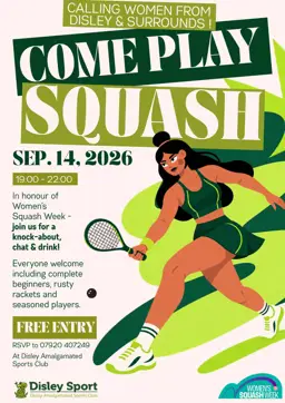 Women's Squash Week - Come and Join Us for Free